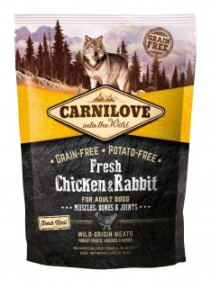 Carnilove Fresh Chicken & Rabbit Muscles, Bones & Joints for Adult dogs 1,5 kg