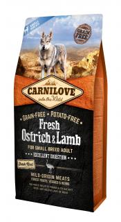 Carnilove Fresh Ostrich & Lamb Excellent Digestion for Small Breed Dogs 6 kg