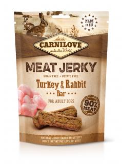 Carnilove Jerky Rabbit & Turkey Bar 100 g  (+borůvky)