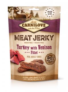 Carnilove Jerky Venison & Turkey Fillet 100 g (+ černý rybíz)