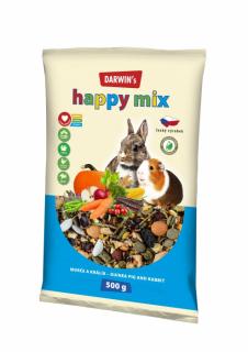DARWIN's - NEW morče, králík HAPPY mix 500 g