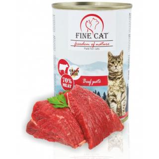 FINE konzervy CAT FoN 70% masa Paté HOVĚZÍ 400g
