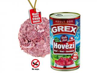 GRAND grex konzerva  pes hovězí 1280g