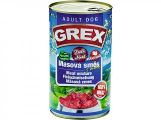 GRAND grex konzerva  pes masová směs 1280g
