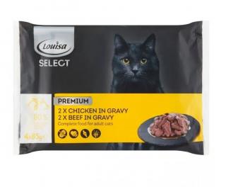 Louisa kapsa Cat 4x85g kuře,hovězí