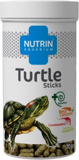 NUTRIN  Aquarium - TURTLE STICKS 70g (250ml) - Kompletní krmivo pro vodní masožravé želvy.
