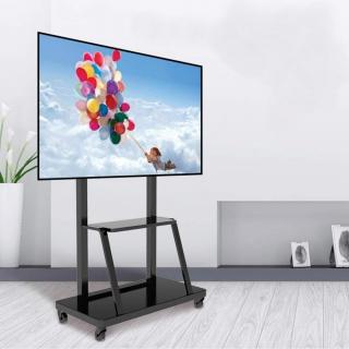 Mobilní stojan pro TV LCD/LED/Plazma 55''-100'', VESA, sklopný (Max. 150kg váha, VESA do 800x600, police)