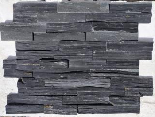 Břidlice Black Slate Extra Cut 15x55 cm