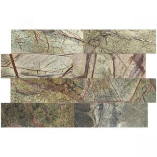 Mramor Rain Forest Green leštěný 10x30x1 cm