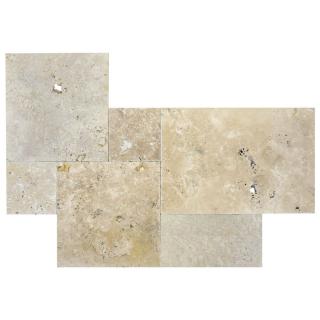 Travertin Classic mix bubnovaný 1,2cm Set 0,742 m2 neplněný