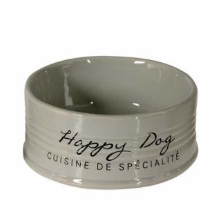 Keramická miska Happy Dog šedá 10,5 cm - 300 ml