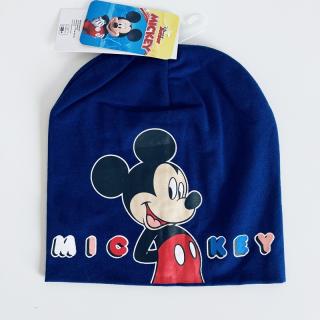 Čepice Mickey slabá vel. 52, 54 (Bavlněná chlapecká čepice tm.modrá)