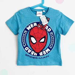 Triko Spiderman vel. 98 (Chlapecké triko Spiderman tyrkysové)