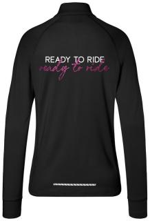 Termo - Ready to ride! Barva: černá-bílo/růžové písmo, Velikost: M