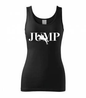 Tílko JUMP Barva: černá-bílé písmo, Velikost: XL