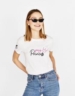 Tričko Děti - Pony Princess Barva: bílé - černo/růžový potisk, Velikost: 4 roky / 110 cm