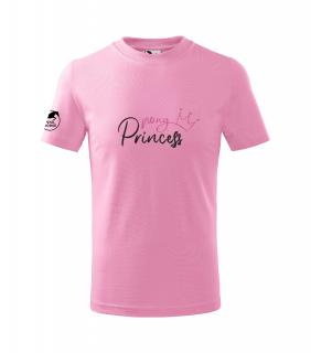 Tričko Děti - Pony Princess Barva: růžové - černo/růžový potisk, Velikost: 6 let / 122 cm