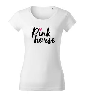 Tričko - Pink Horse Heart Barva: Bílé, Velikost: L