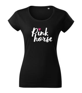 Tričko - Pink Horse Heart Barva: Černé, Velikost: L