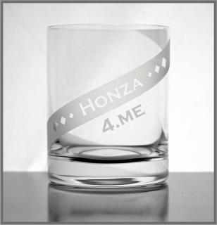 Maturitní sklenice na whisky se jménem a třídou (Dárek pro pány sklenice na whisky s nápisem)
