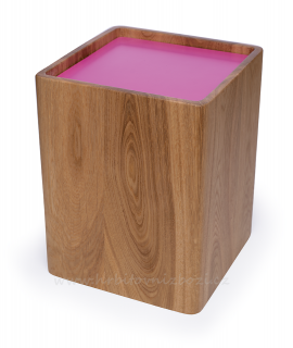 Designová urna dubová růžová P