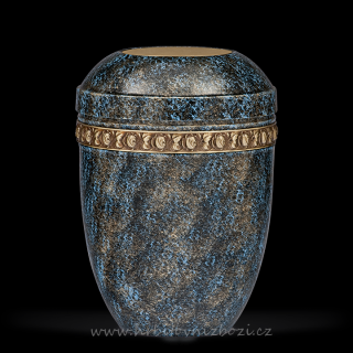 Ocelová urna modrozlatá 1410AST