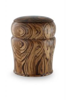 Urna dřevěná dřevo zebráno (Pohřební urna)