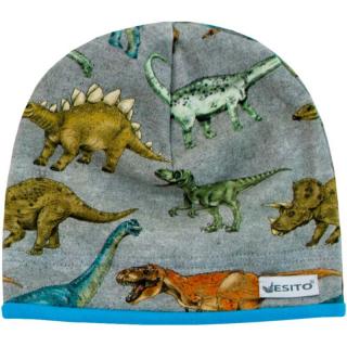 Dětská čepička Dinosaurus - vel. 40 - 44 cm (Esito) (Dětská čepice jarní Esito Dinosauři)