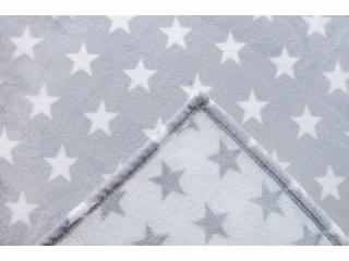 Dětská deka Majab 70 x 100 cm - Hvězdy šedé (Dětská deka Majab 70 x 100 cm - Hvězdy šedé)