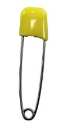 Plenkový špendlík Simplex - Žlutý (Dětský bezpečnostní špendlík Simplex)
