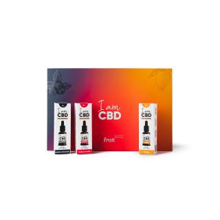 Dárkový Fruit box - 3x Full Spectrum CBD kapky 15% ochucené