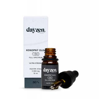 dayzen full spectrum CBD konopný olej 30% 10ml, ultra strong