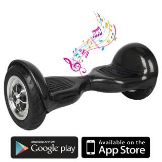 Černá Kolonožka OFFROAD Bluetooth APP (Revoluční balanční vozítko bez řídítek do terénu s bluetooth reproduktorem a mobilní aplikací)