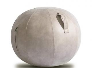 Designový míč - PU kůže (šedá)