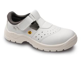 Pracovní obuv VM BERN WHITE O1 SRC ESD sandály - bílé Velikost: 36