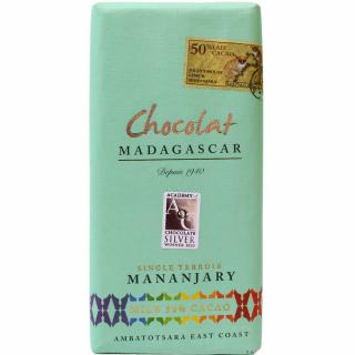 50% mléčná 'single terroir' čokoláda Mananjary, Ambatotsara Estate
