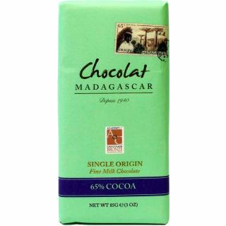 65% mléčná 'single origin' čokoláda, údolí Sambirano, 85 g