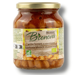 BIONOVA | Bio Bílé fazole v rajčatové omáčce