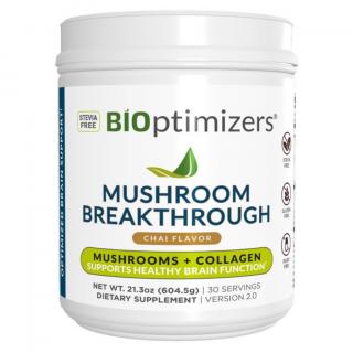 BiOptimizers | Směs hub a kolagenu - Chai příchuť - 604.5 g