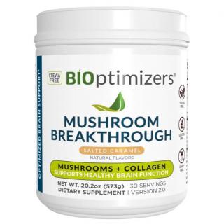 BiOptimizers | Směs hub a kolagenu - Karamel příchuť - 573 g