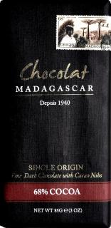 Chocolat Madagascar | 68% tmavá čokoláda + Cacao Nibs - 85 g