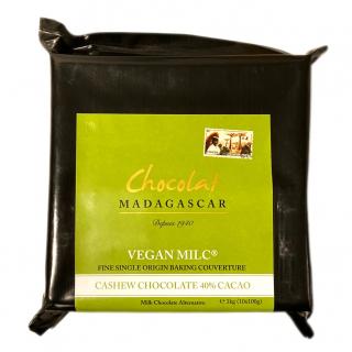 Chocolat Madagascar | Kešu Milc čokoláda na pečení - 40 % kakaa