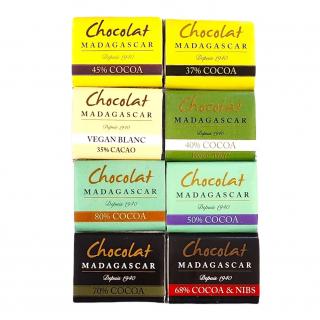 Chocolat Madagascar | Neapolitánky - tmavá, mléčná a bílá čokoláda, 8 x 5 g