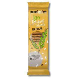 DOBRÉ ČASY | Bio Špaldové sušenky - Natural - 100 g