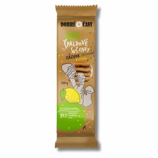 DOBRÉ ČASY | Bio Špaldové sušenky - Zázvor a citrón - 100 g