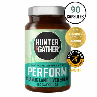 Hunter a Gather | Mrazem sušená jehněčí játra a srdce - 90 ks
