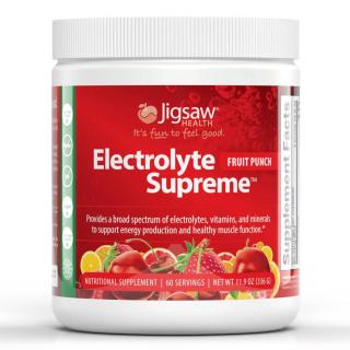 Jigsaw Health | Elektrolyty Supreme™ - Ovocný punč - 5.6 g, 336 g, 60 ks Obsah: 336 g