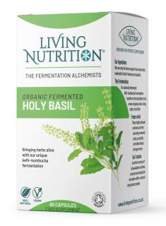 Living Nutrition| Fermentovaná bio bazalka posvátná (Tulsi)  - 60 kapslí