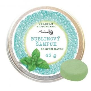 Medarek | Bio Bublinový šampuk se svěží mátou Obsah: 45 g