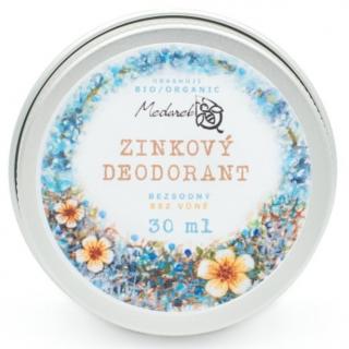 Medarek | Zinkový deodorant bez sody a vůně Obsah: 15 ml